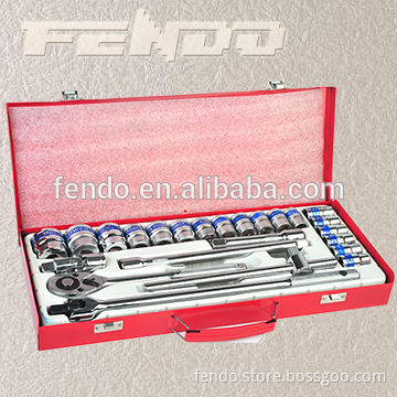 24pcs Professional driver socket Cheap 24pcs 1/2 auto repair wrench kit